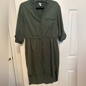 Hunter Green Hi-Low Dress